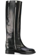 Casadei Tall Zipped Boots - Black