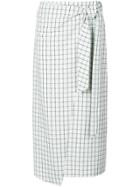 Tibi Elliot Checked Skirt - Green