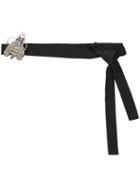 Rochas - Embellished Bug Belt - Women - Acrylic - 70, Black, Acrylic