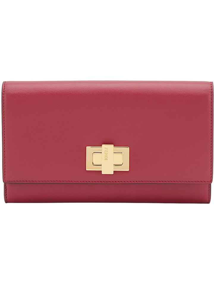 Fendi Turnlock Wallet - Red