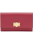 Fendi Turnlock Wallet - Red