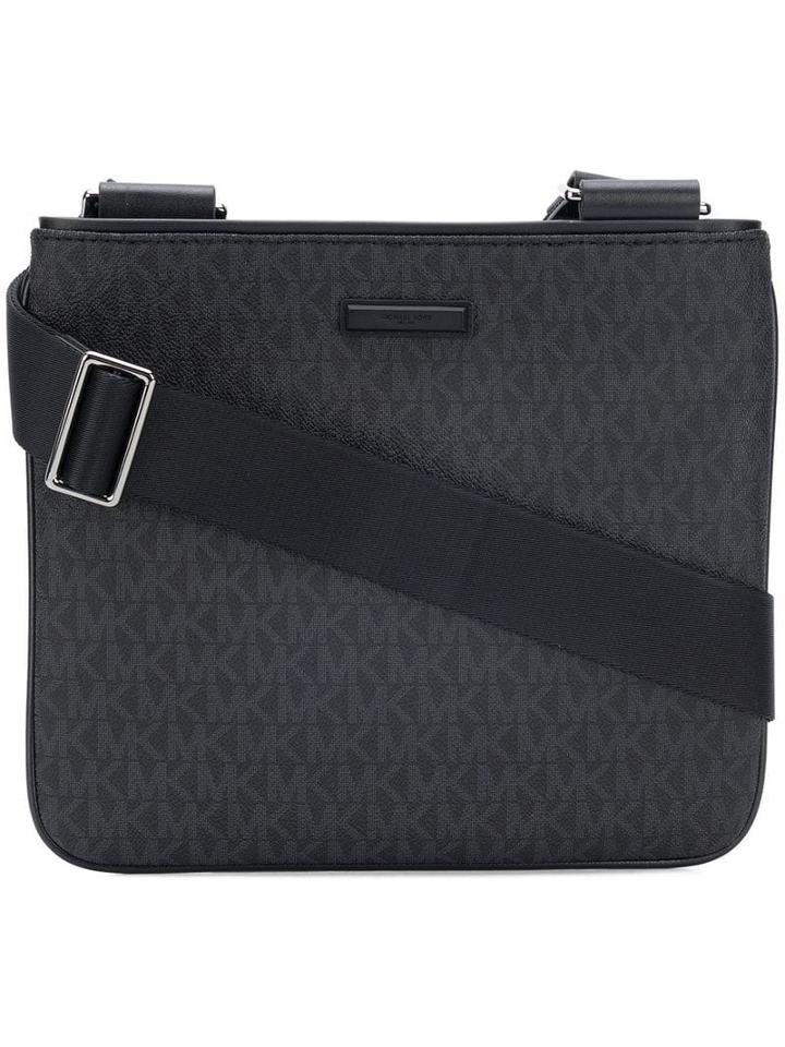 Michael Kors Flat Messenger Bag - Black
