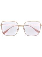 Dior Eyewear Square Glasses - Gold