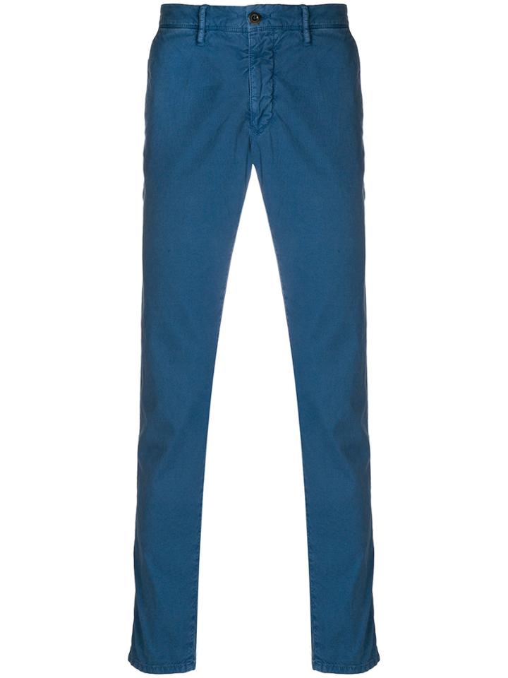 Incotex Classic Slim-fit Chinos - Blue