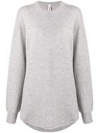 Extreme Cashmere Oversized Long-sleeve Sweater - Grey