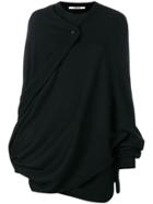 Chalayan Cape Knitted Top - Black