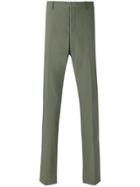 Prada Classic Straight Leg Trousers - Green