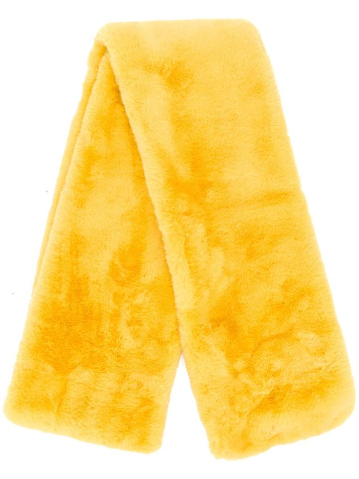 Stand Studio Oversized Textured Scarf - Yellow