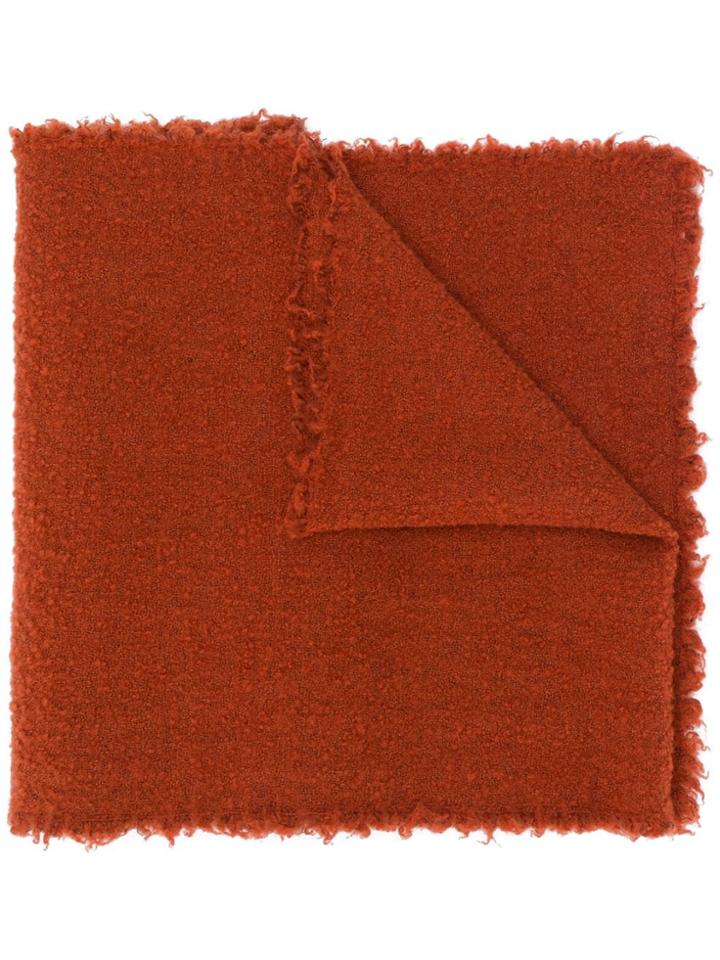Faliero Sarti Textured Scarf - Orange