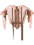 Jean Paul Gaultier Vintage Ruffled Corset Top - Nude & Neutrals