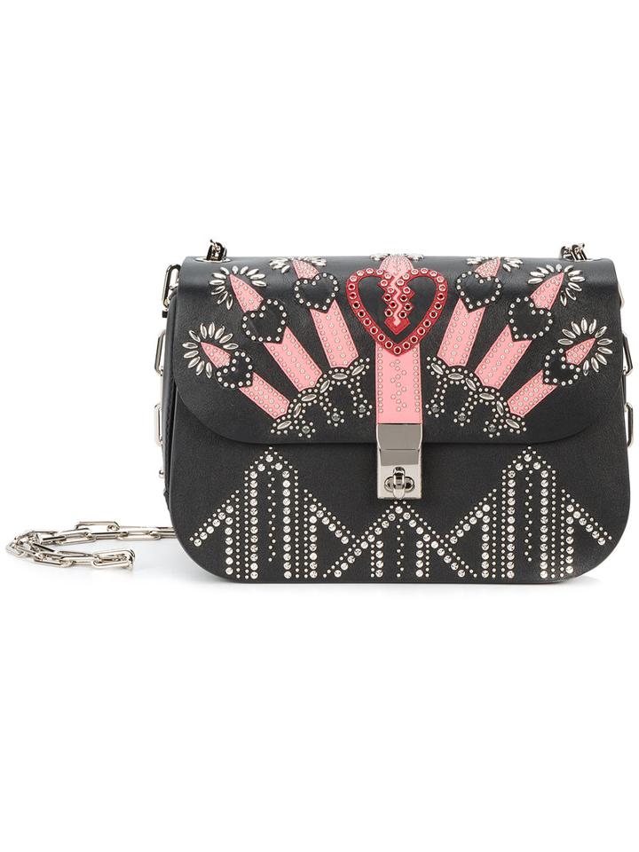 Valentino - Valentino Garavani Loveblade Chain Crossbody Bag - Women - Leather/metal - One Size, Black, Leather/metal