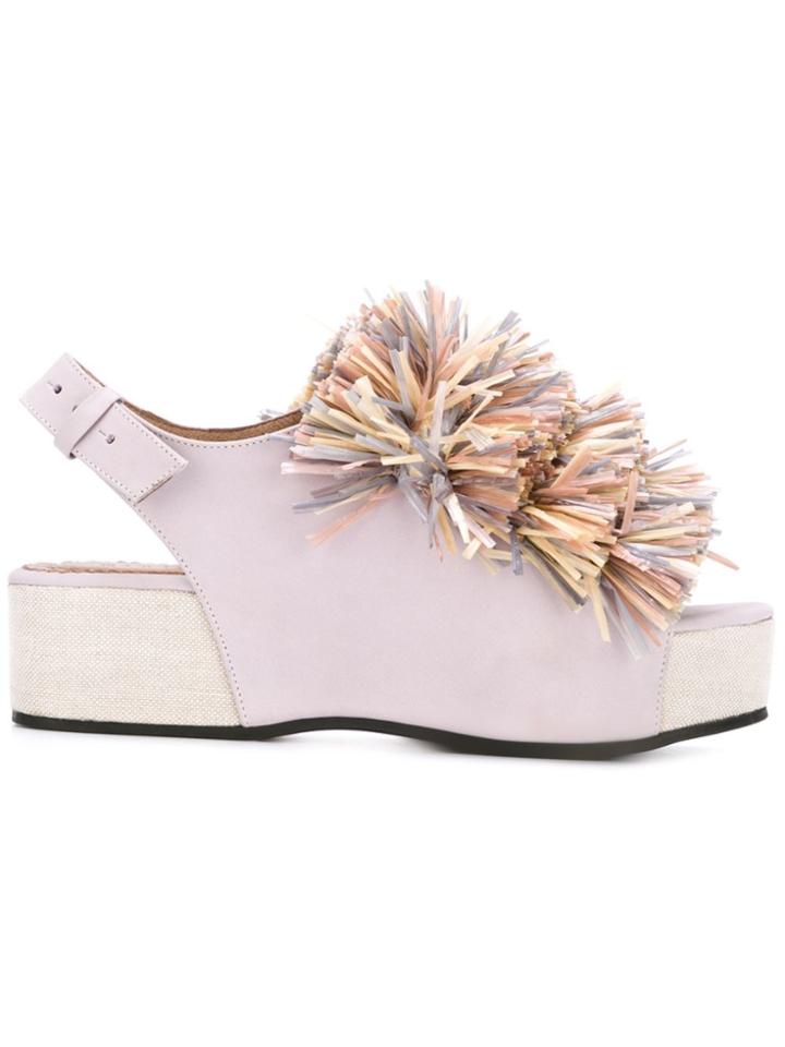 Minimarket 'plateau' Sandals - Pink & Purple