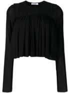 Jil Sander Cropped Blouse - Black