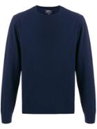 A.p.c. Fine Knit Crewneck Sweater - Blue