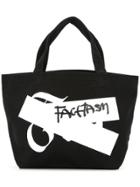 Facetasm Logo Small Shopper Tote Bag - Black