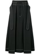 Ujoh Hakama Tuck Skirt - Black