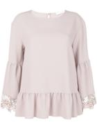See By Chloé Lace Embroidered Blouse - Nude & Neutrals