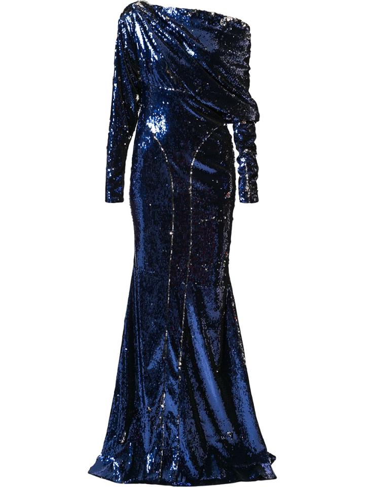 Greta Constantine Sequinned Naha Gown - Metallic