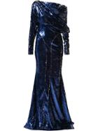 Greta Constantine Sequinned Naha Gown - Metallic