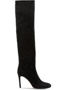 Prada Calf Suede Boots - Black