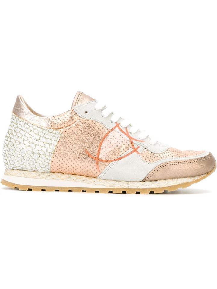 Philippe Model Perforated Panelled Sneakers
