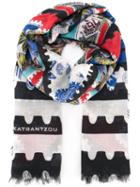Mary Katrantzou 'botanist' Scarf, Women's, Blue, Cashmere/modal