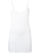 Ann Demeulemeester Elongated Ribbed Cami, Women's, Size: 38, White, Lyocell/cotton