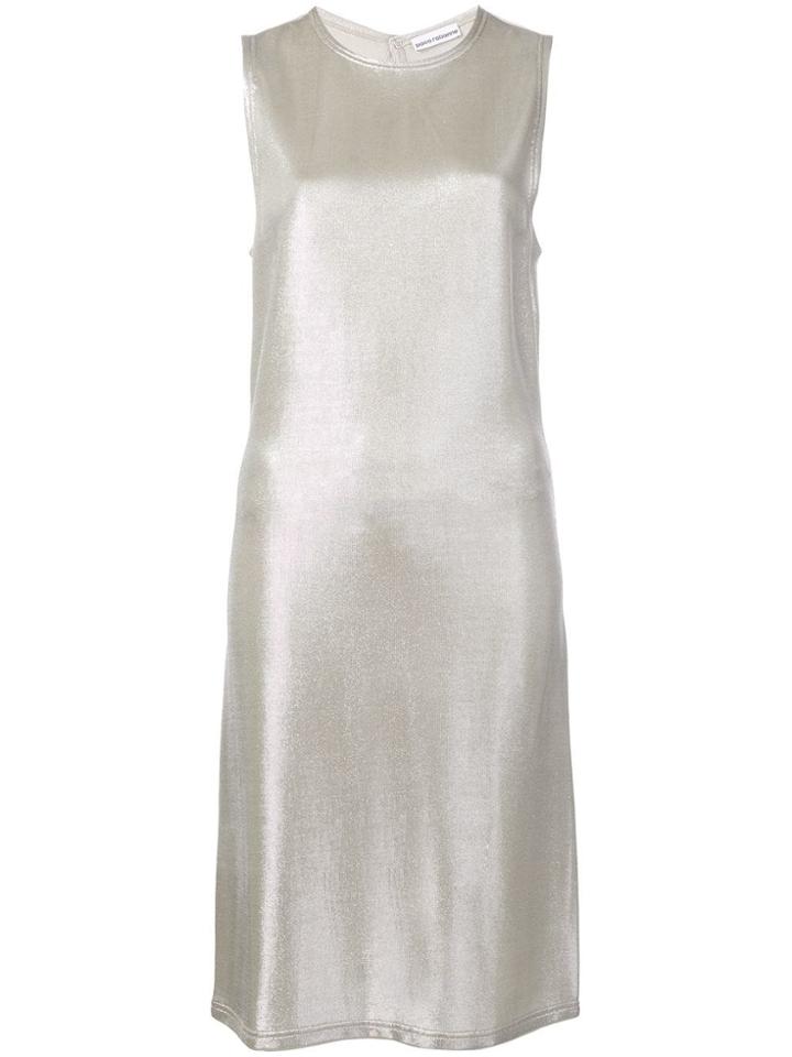 Paco Rabanne Sleeveless Midi Dress - Silver