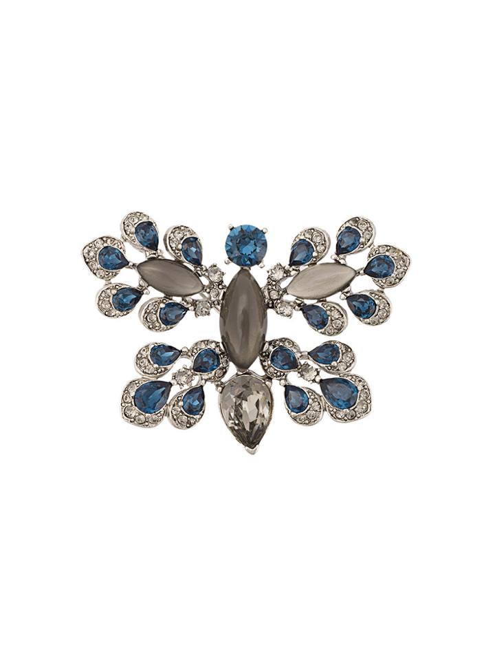 Oscar De La Renta Parlor Brooch - White