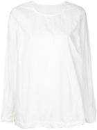Casey Casey Creased Cotton Blouse - White