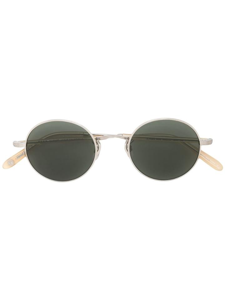Garrett Leight Lovers Oval Frame Sunglasses - Black