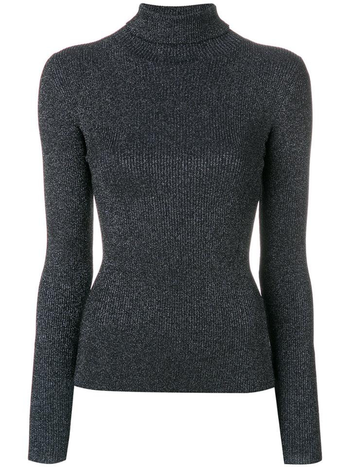 3.1 Phillip Lim Glitter Roll Neck Jumper - Blue