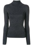 3.1 Phillip Lim Glitter Roll Neck Jumper - Blue