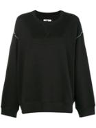 Mm6 Maison Margiela Stitched Detail Sweatshirt - Black