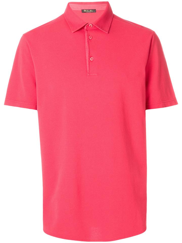 Loro Piana Relaxed Fit Polo Shirt - Pink & Purple