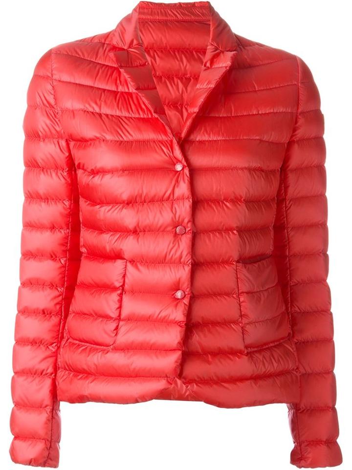 Moncler Leyla Padded Jacket, Women's, Size: 3, Red, Polyamide/feather Down