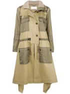 Chloé Contrast Pocket Trench Coat - Nude & Neutrals