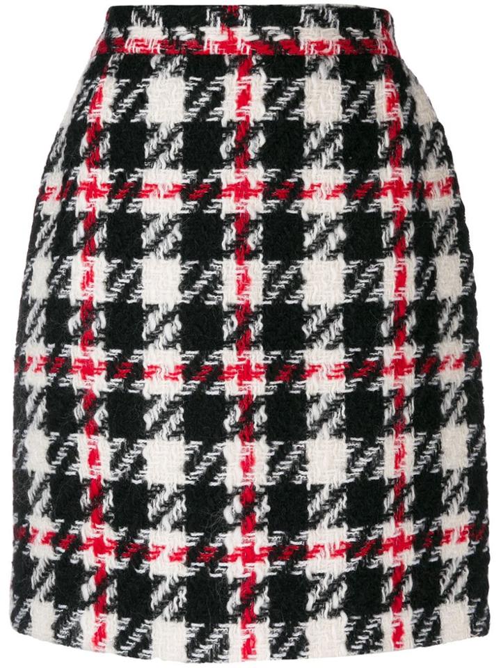 Dolce & Gabbana Pre-owned 1990's Check Mini Skirt - Black
