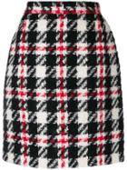 Dolce & Gabbana Pre-owned 1990's Check Mini Skirt - Black