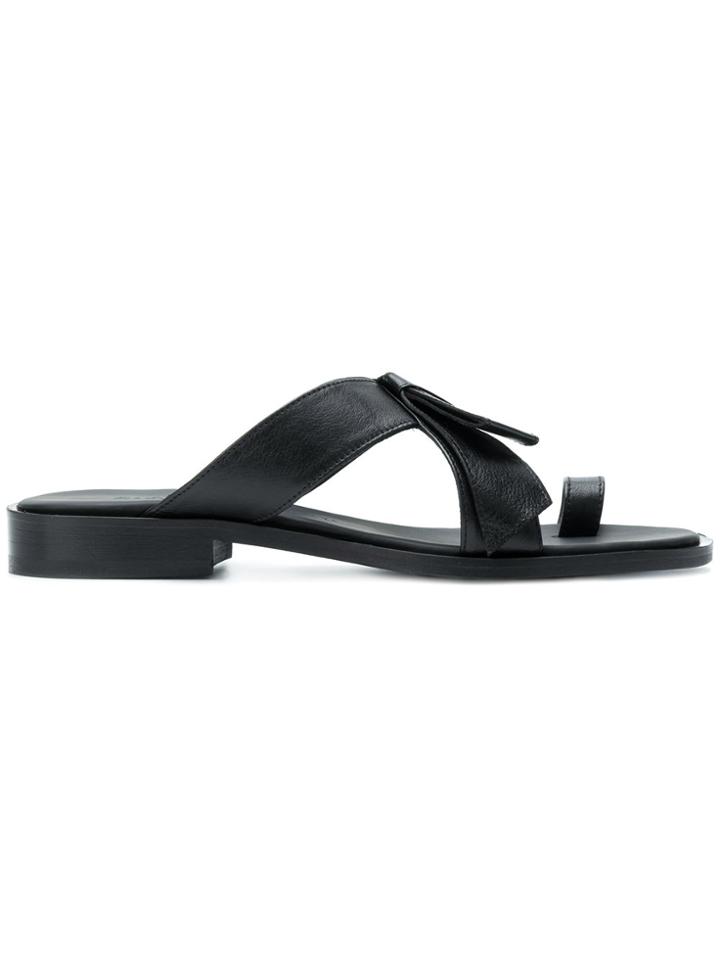 A.f.vandevorst Cross Strap Sandals - Black