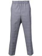 Camiel Fortgens Check Print Cropped Trousers - Grey