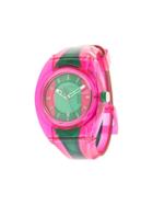 Gucci Pre-owned Web Stripe Watch - Green