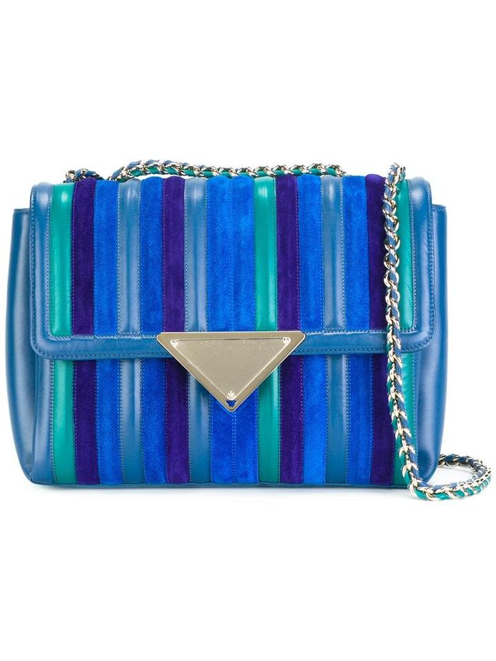 Sara Battaglia 'elizabeth' Shoulder Bag, Women's, Blue, Calf Leather