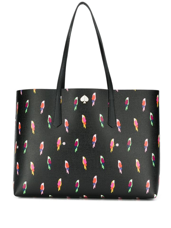 Kate Spade Parrot Print Tote Bag - Black