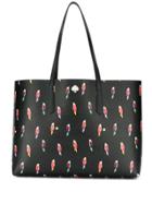 Kate Spade Parrot Print Tote Bag - Black