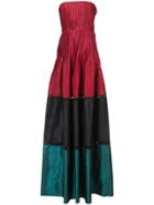 Sachin & Babi Delhi Colour Block Gown - Red