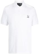 Raf Simons X Fred Perry Mixed Logo Polo Shirt - White