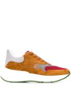 Alexander Mcqueen Colour Block Oversized Runner Sneakers - Brown