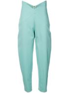 Attico High-waist Tailored Trousers - Green