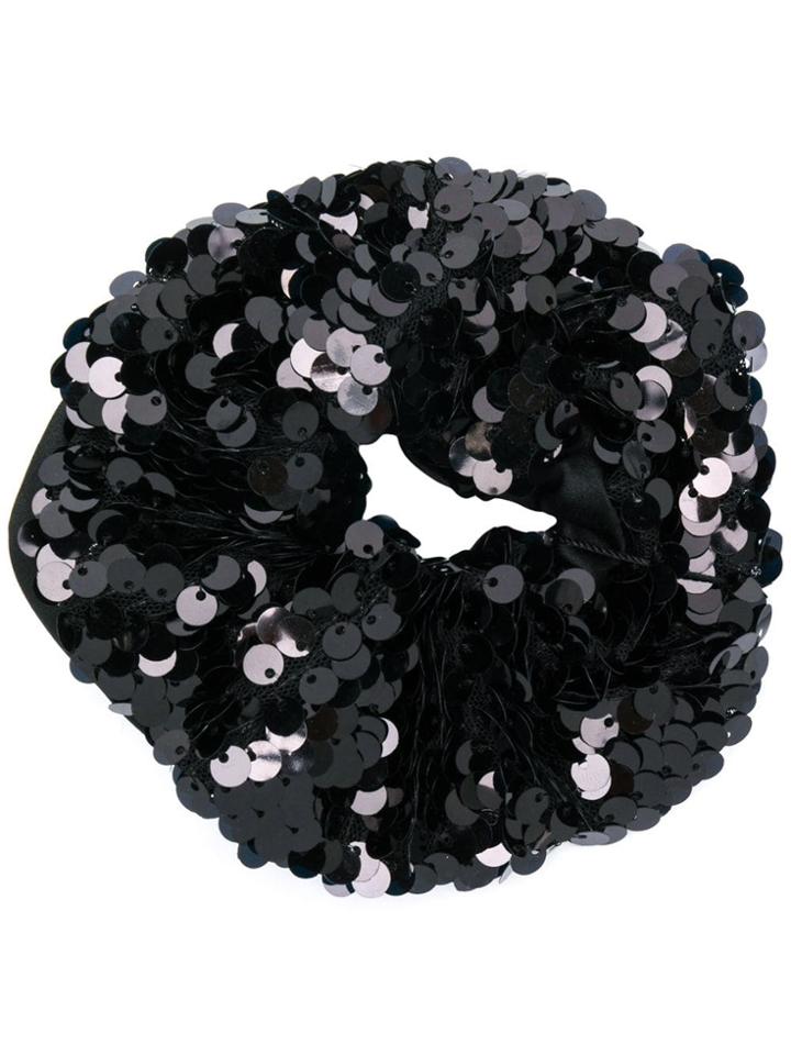 Eugenia Kim Mallory Sequinned Scrunchie - Black